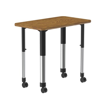 Correll TFL Collaborative Desk - Casters - Rec AD3420TF-REC-06-09-06-CK